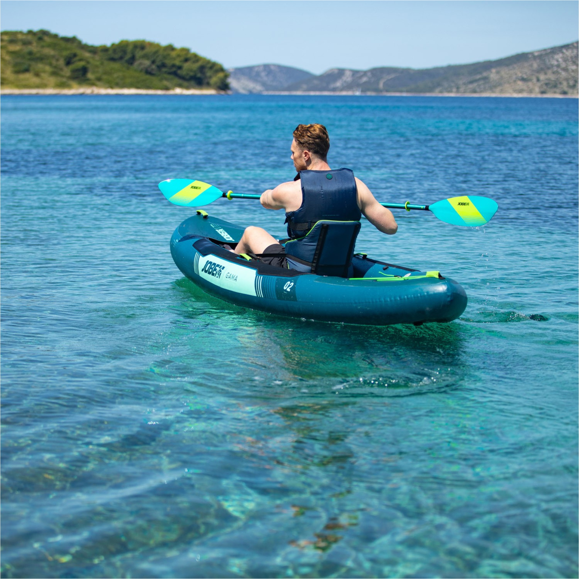 2026 Jobe Gama Inflatable Kayak Package 600025002 - Atlantic Green